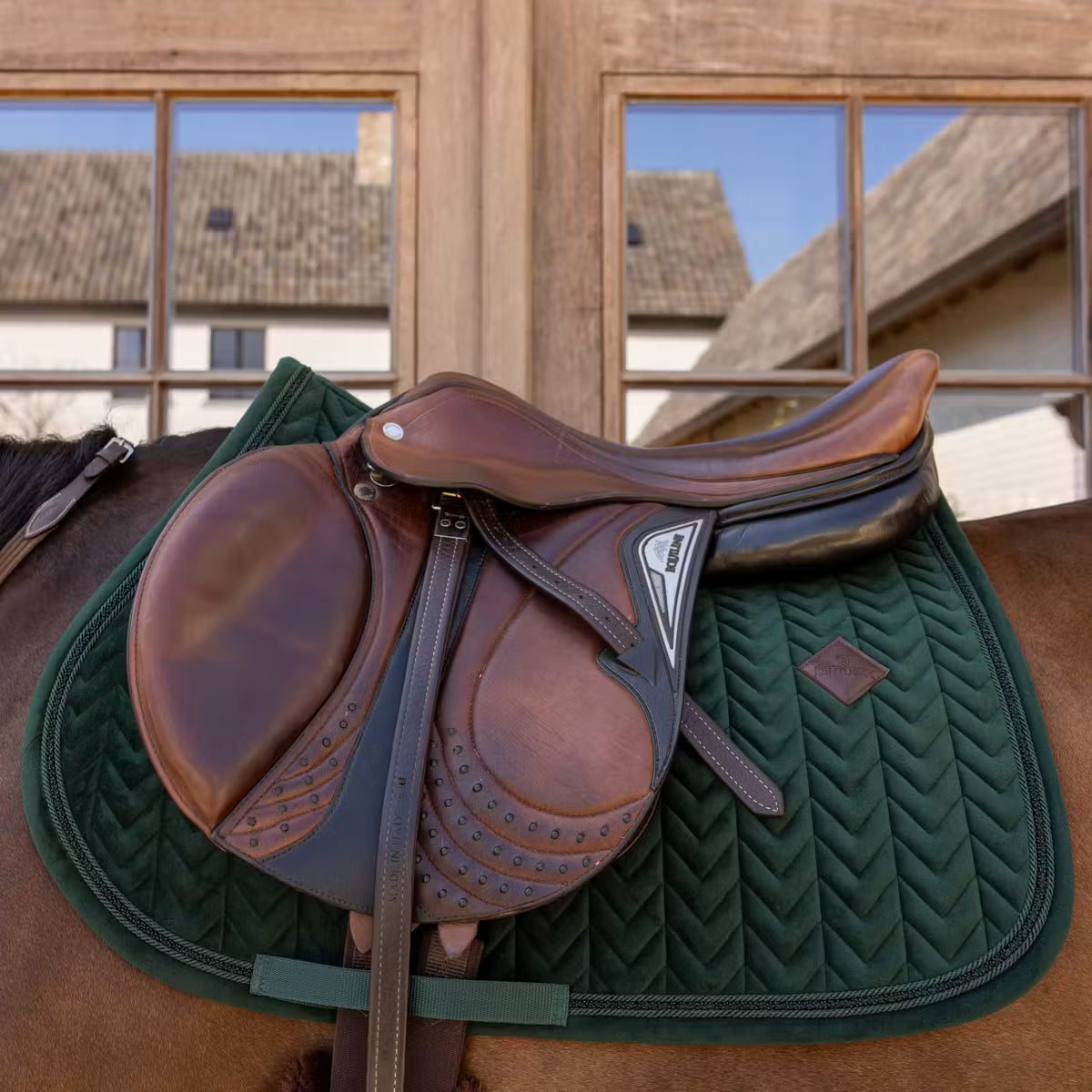 Kentucky Saddle Pad Velvet Mini Pearls - Jumping