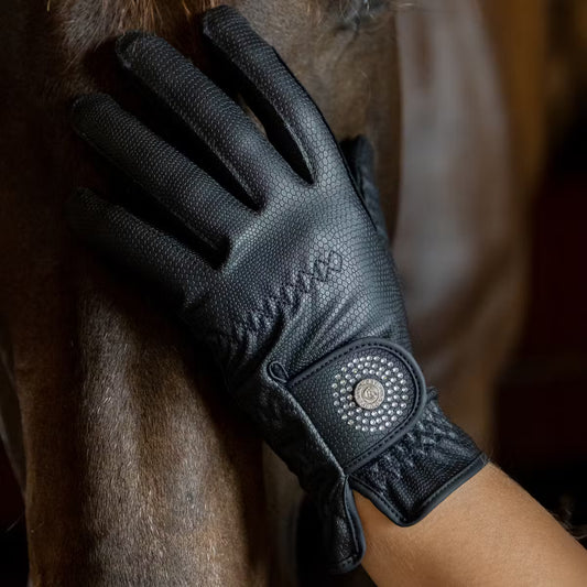 Kentucky Riding Gloves Grip Glitter