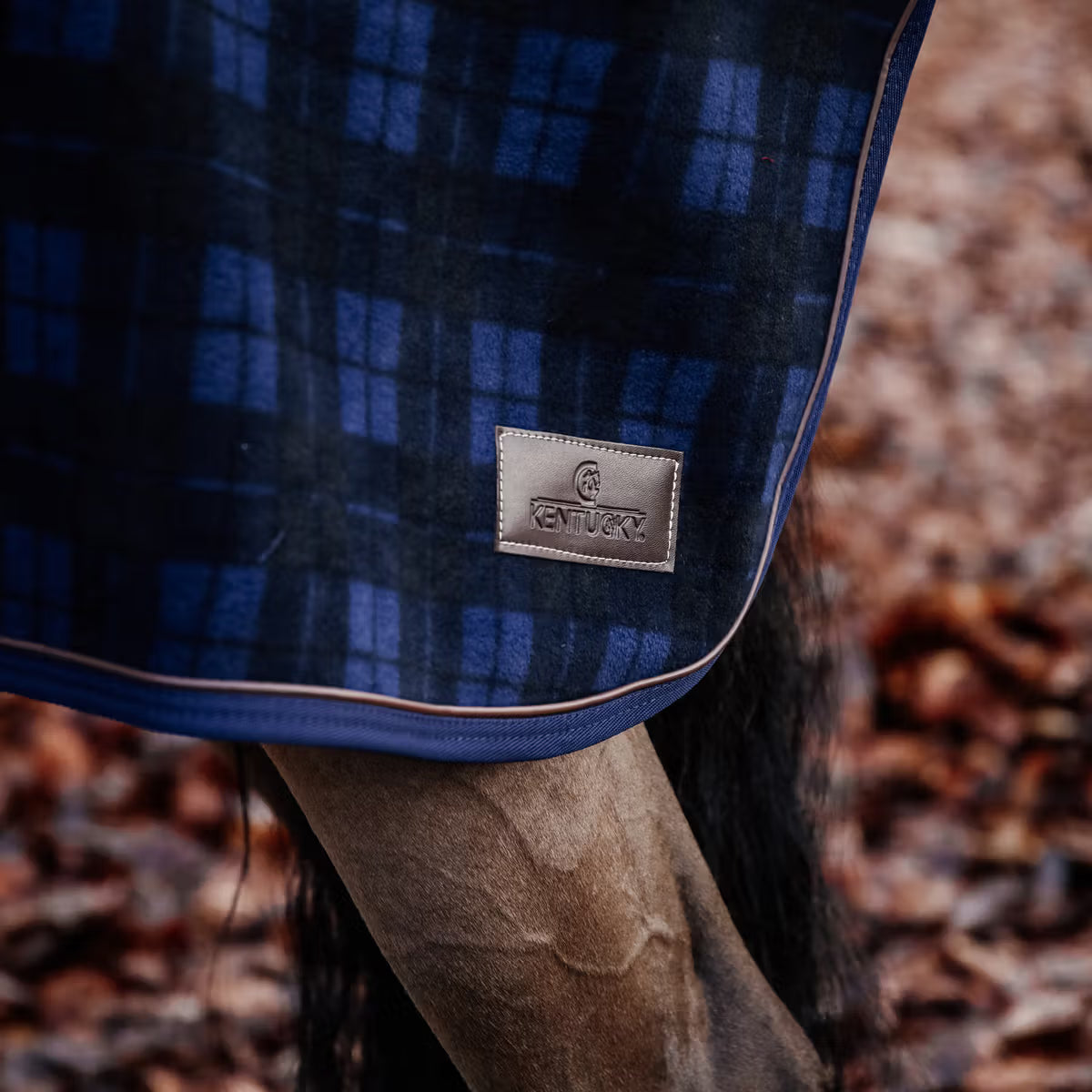 Kentucky Quarter Rug Heavy Fleece - Check Print