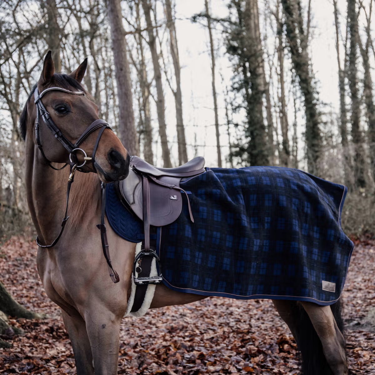 Kentucky Quarter Rug Heavy Fleece - Check Print