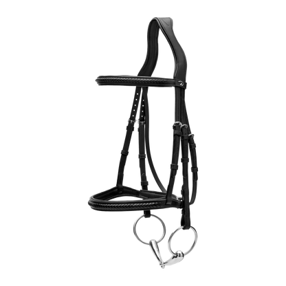 Dy'on Plaited Noseband Bridle without Flash - New English Collection