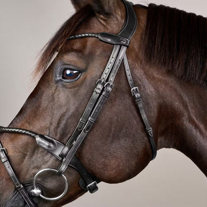 Dy'On Braided Noseband Bridle with Removable Flash - New English Collection