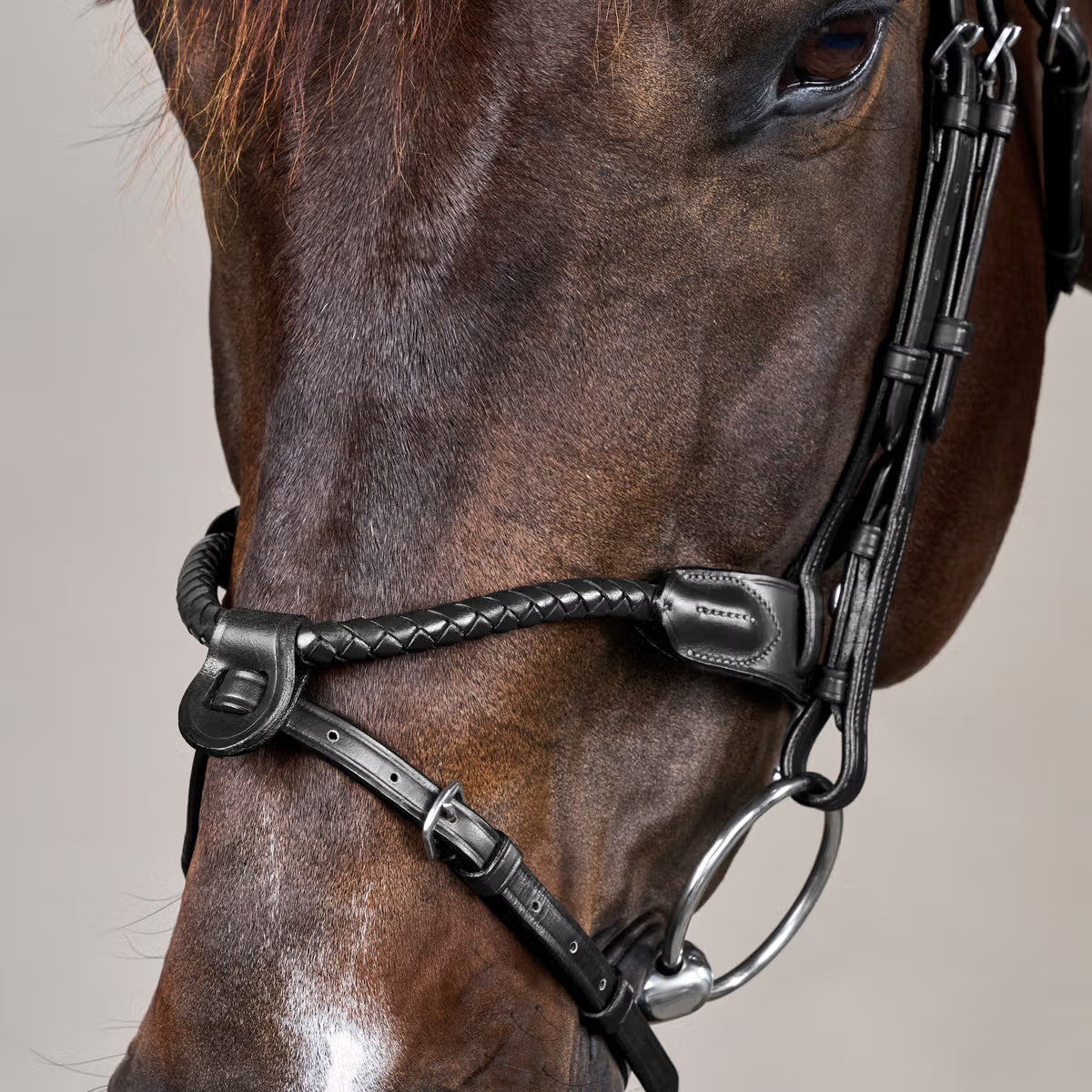 Dy'On Braided Noseband Bridle with Removable Flash - New English Collection