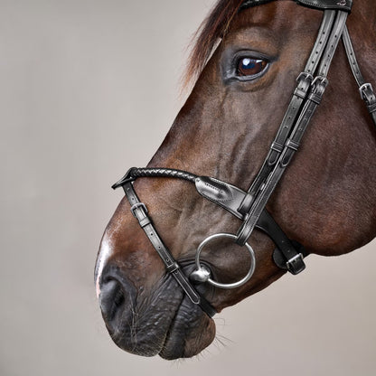 Dy'On Braided Noseband Bridle with Removable Flash - New English Collection