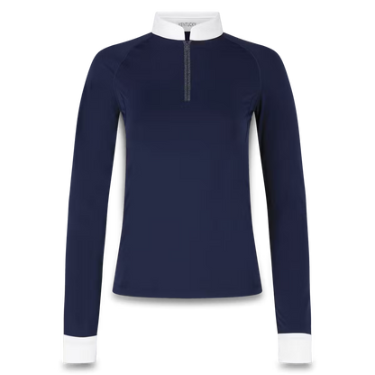 Kentucky Show Shirt Women Classic with Glitter Zipper LS