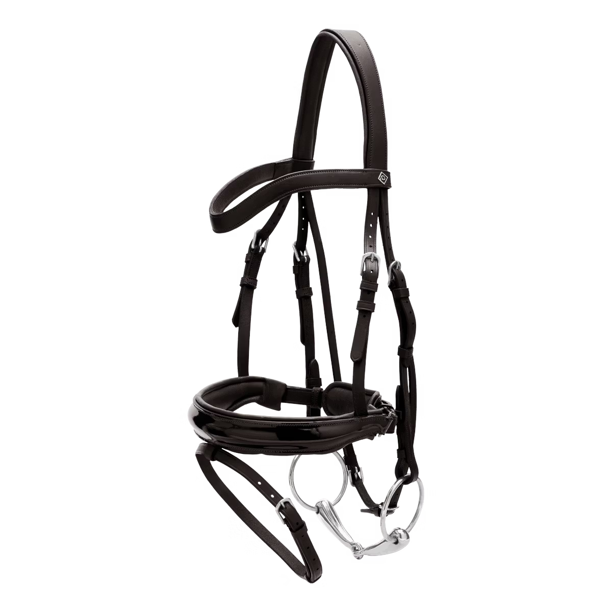 Dy'On Patent Large Crank Noseband Bridle with Flash - Working by Dy'On