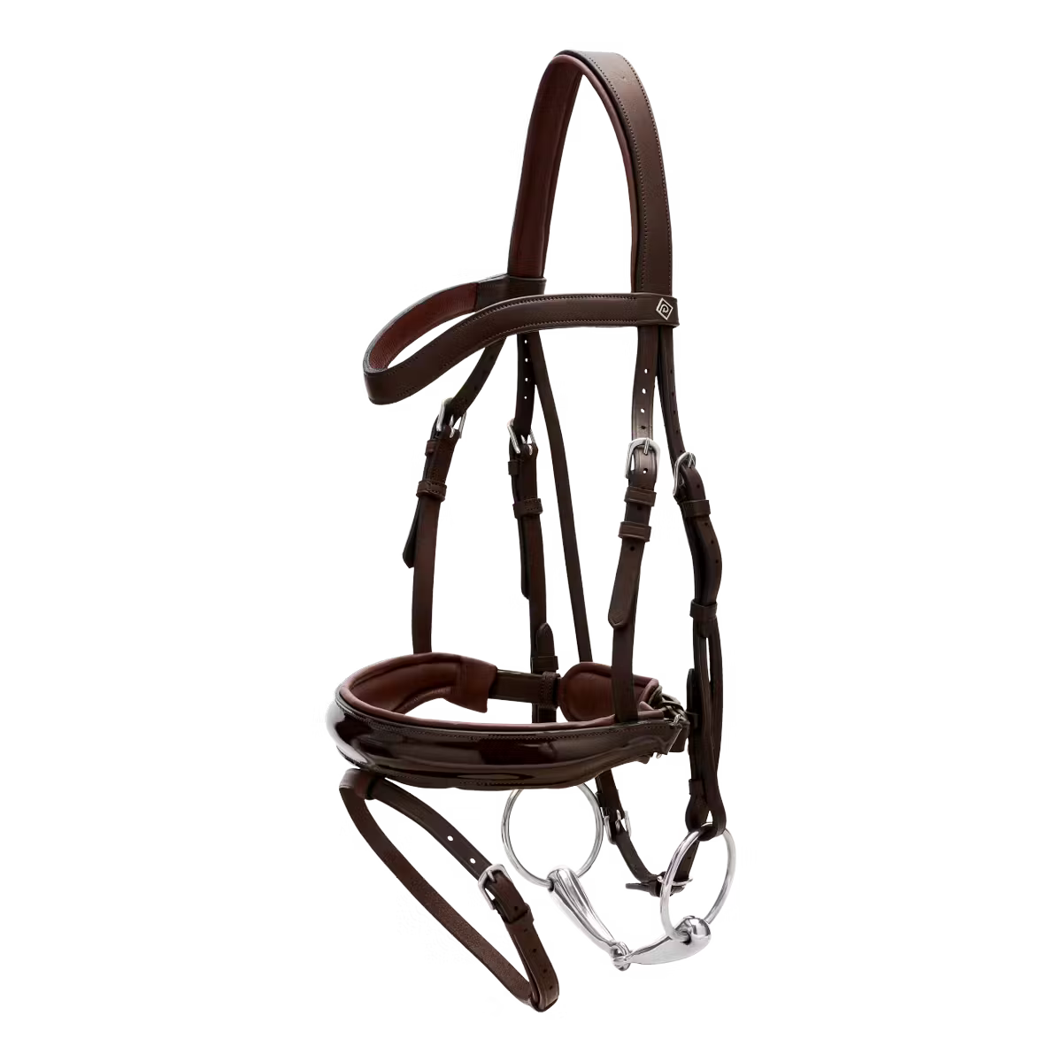 Dy'On Patent Large Crank Noseband Bridle with Flash - Working by Dy'On