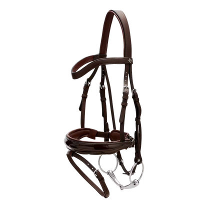 Dy'On Patent Large Crank Noseband Bridle with Flash - Working by Dy'On
