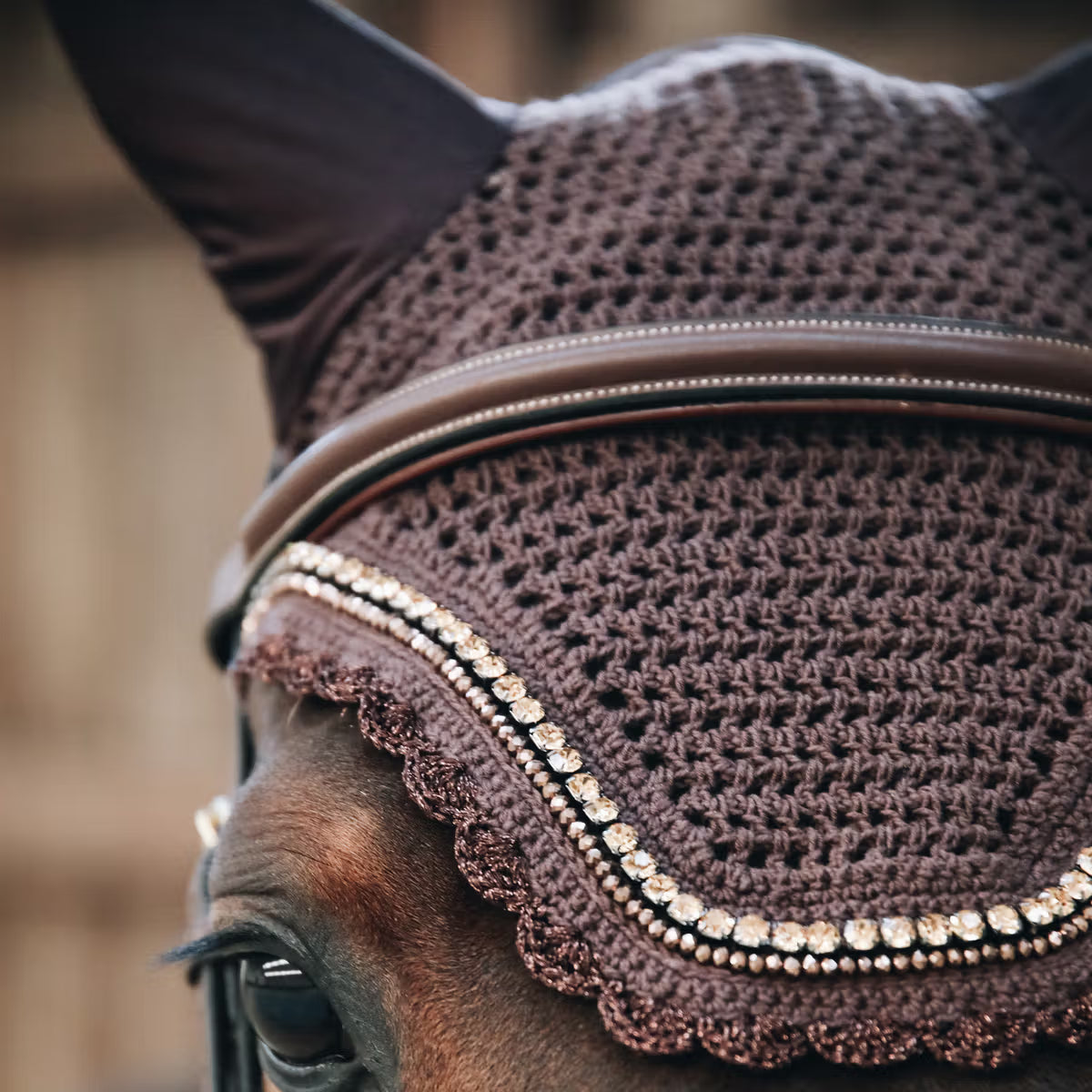 Kentucky Fly Veil Wellington Stone & Pearl - Soundless