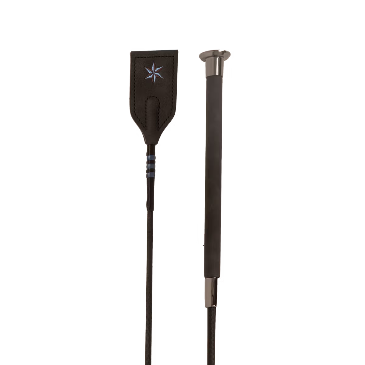 Velari - Jumping Whip Guidance Leather Grip - 65cm
