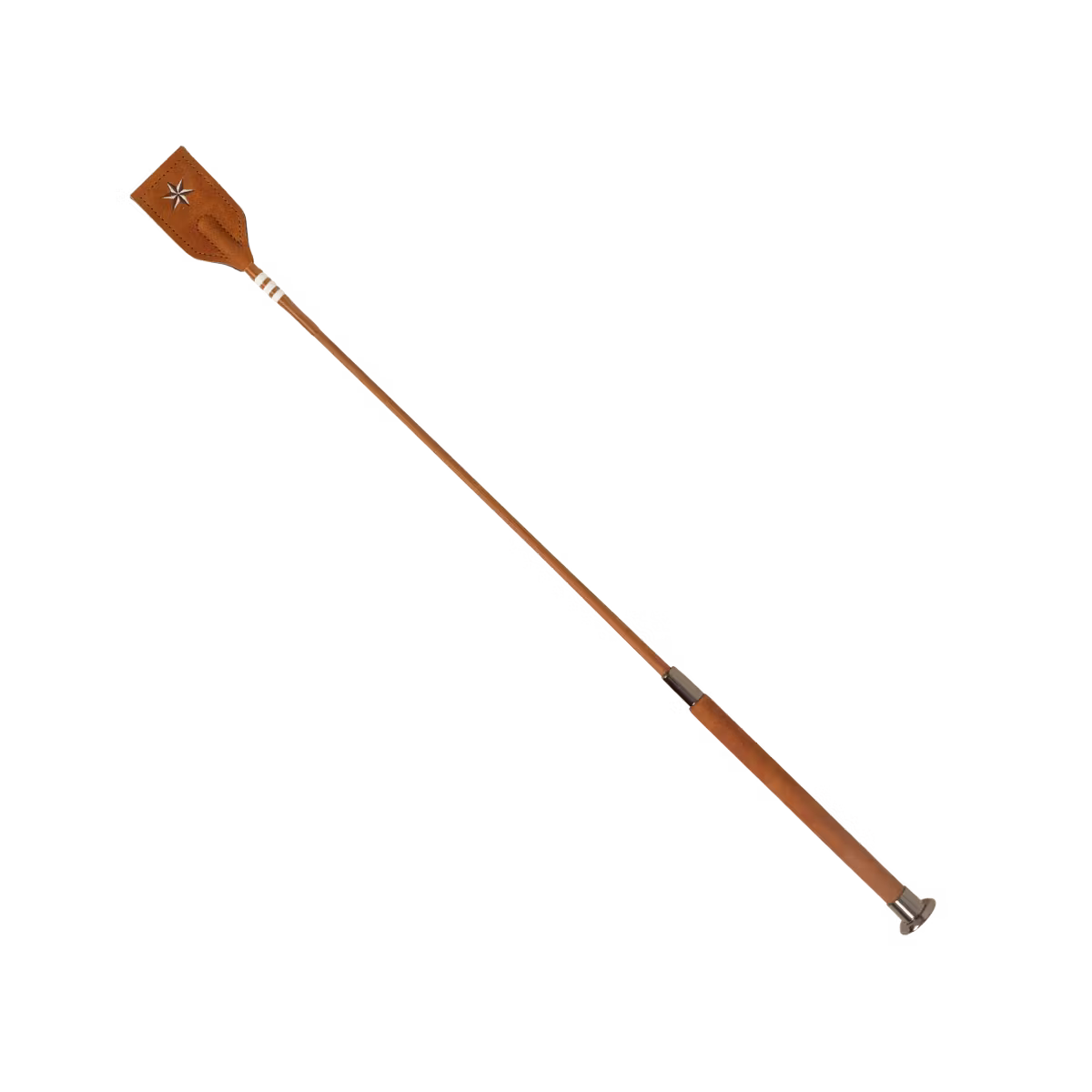 Velari - Jumping Whip Guidance Leather Grip - 65cm