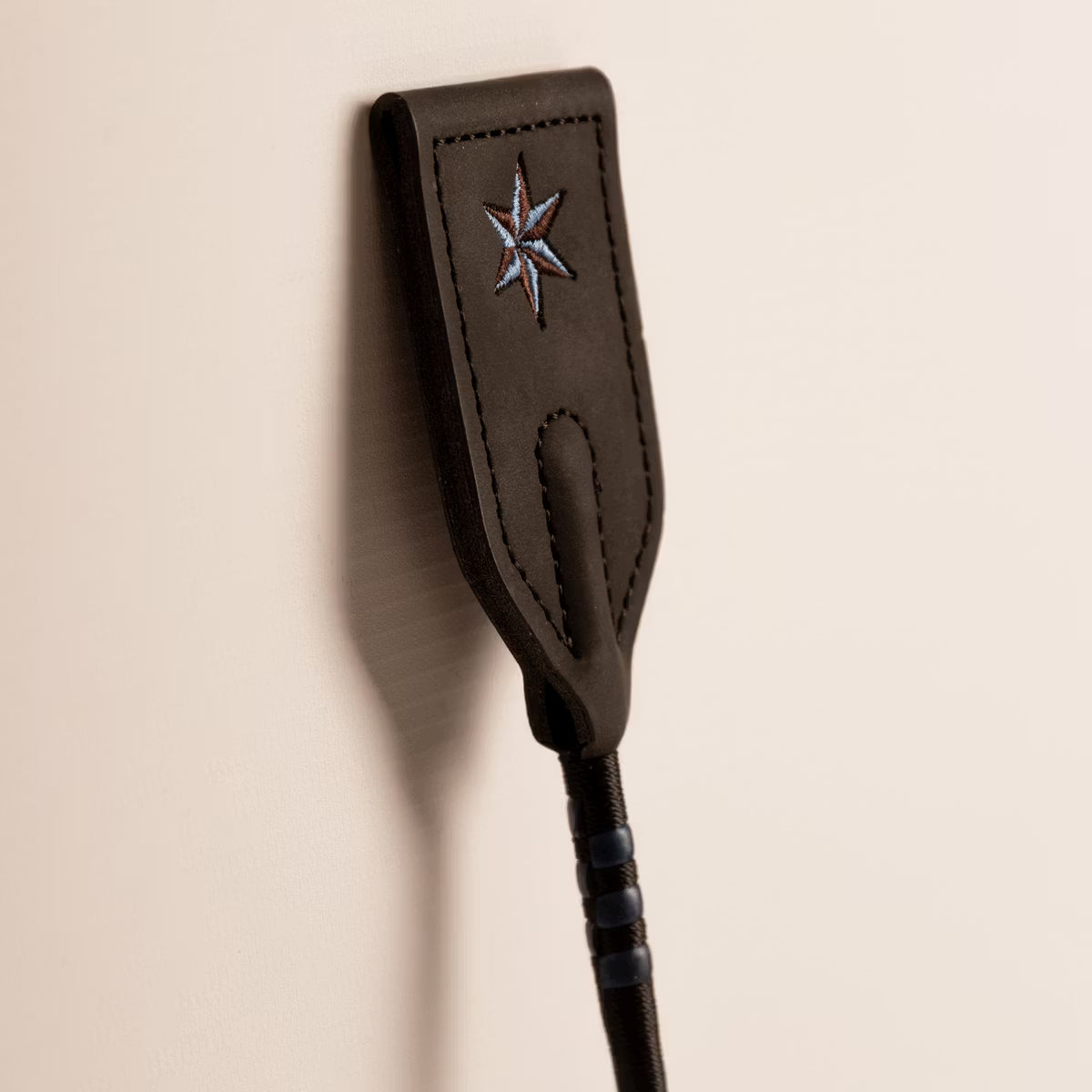 Velari - Jumping Whip Guidance Leather Grip - 65cm