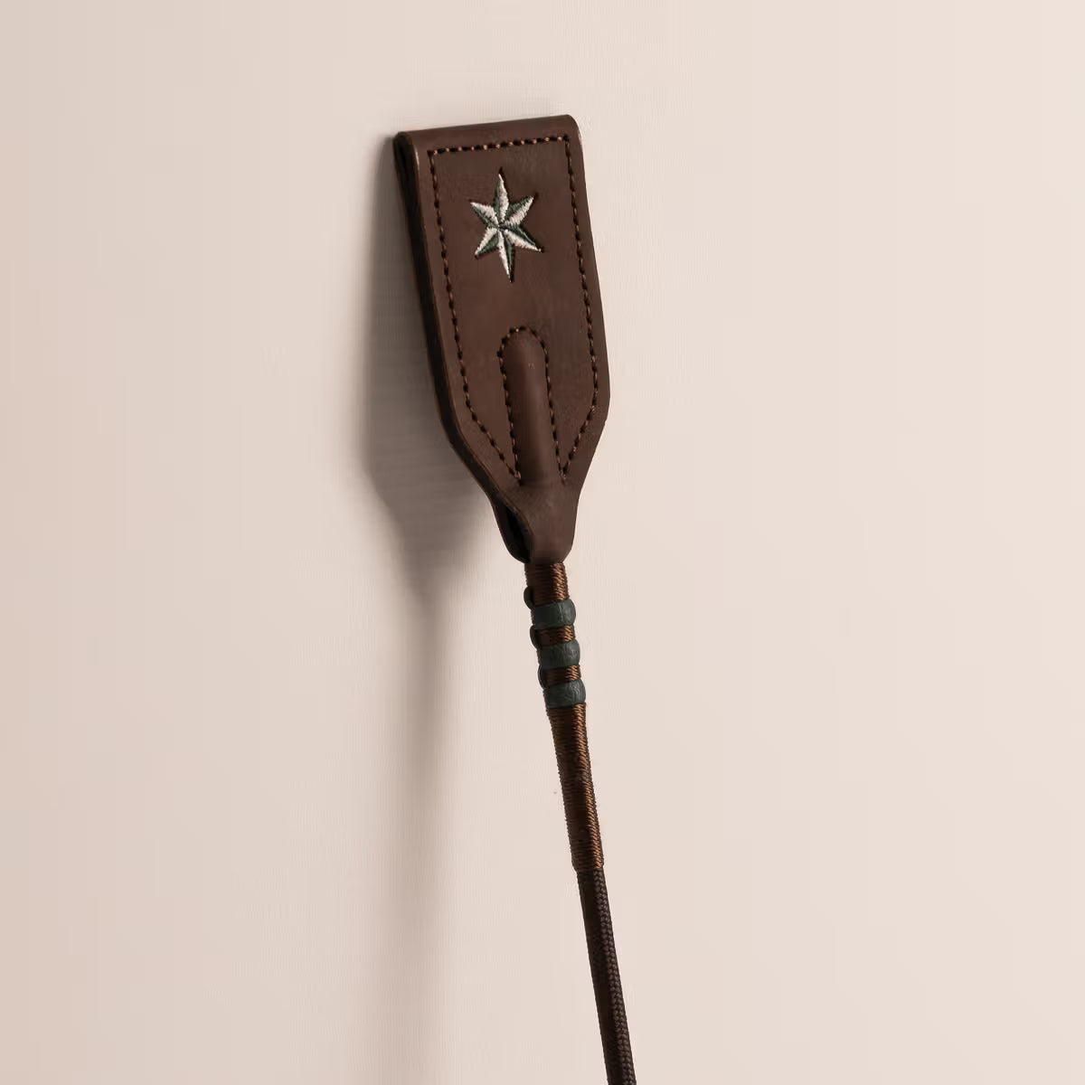 Velari - Jumping Whip Guidance Leather Grip - 65cm