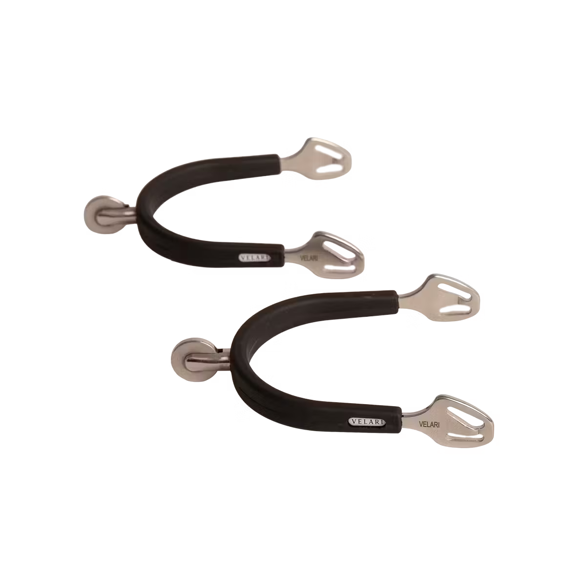 Velari Spurs - Stainless Steel with Rubber Large Wheel Rowell