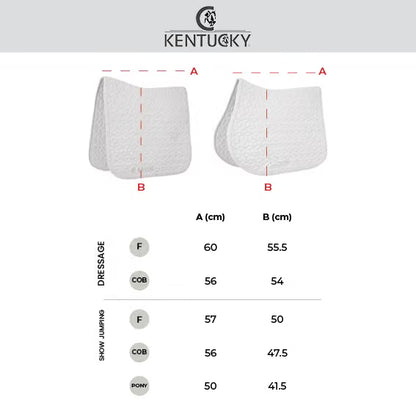 Kentucky Saddle Pad Velvet Mini Pearls - Dressage