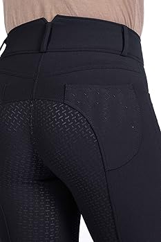 HKM Riding Breeches Silicone Full Seat - Savona - Black