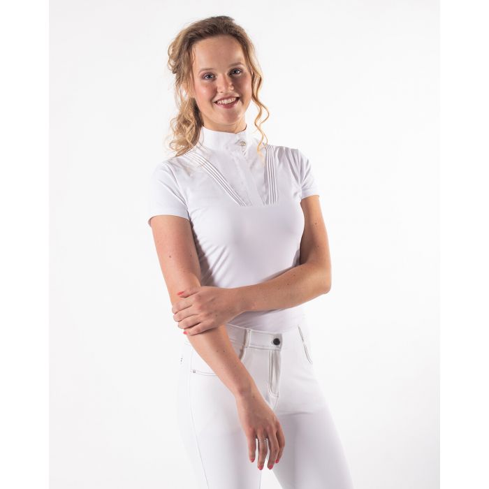 QHP Competition Shirt Riva Adult White