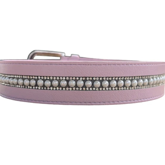 Cavaleira Equestrian Elegant Leather Belt - Light Purple