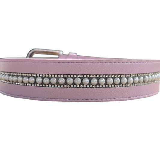 Cavaleira Equestrian Elegant Leather Belt - Light Purple