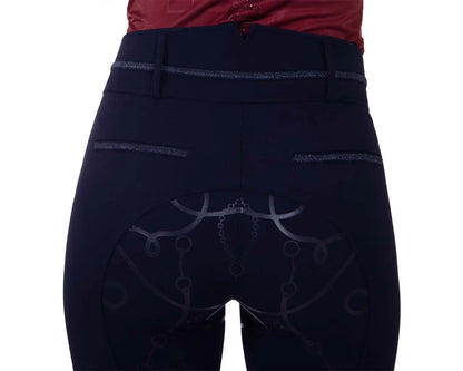 QHP Carrie Full Grip Breeches - Adult - Navy - 40 (12) Only