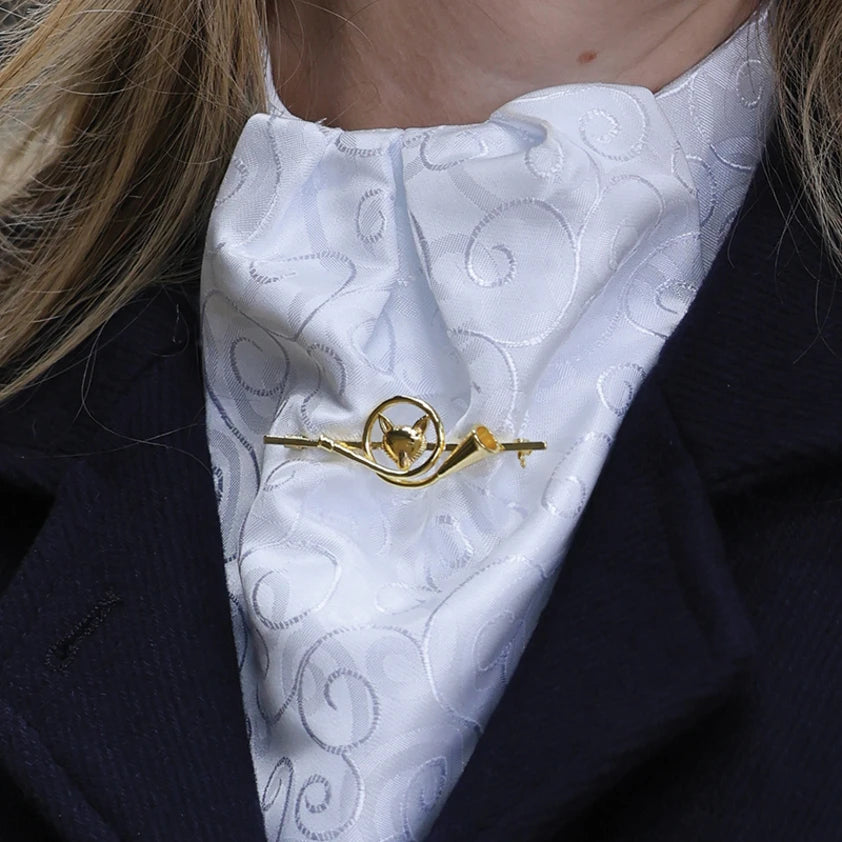 Equetech French Horn Fox Stock Pin