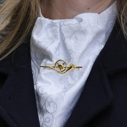 Equetech French Horn Fox Stock Pin