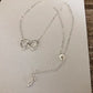 Carol Young Silver English Saddle Double Stirrup Necklace - On Card