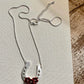 Carol Young Silver Horseshoe Necklace with Roses