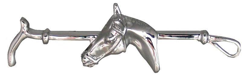Tulmur Medium Horsehead on Crop Tie/Stock Pin