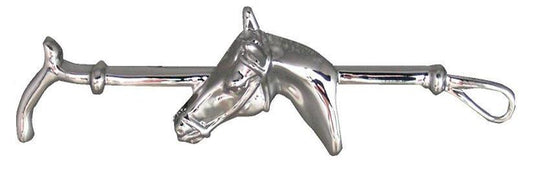 Tulmur Medium Horsehead on Crop Tie/Stock Pin