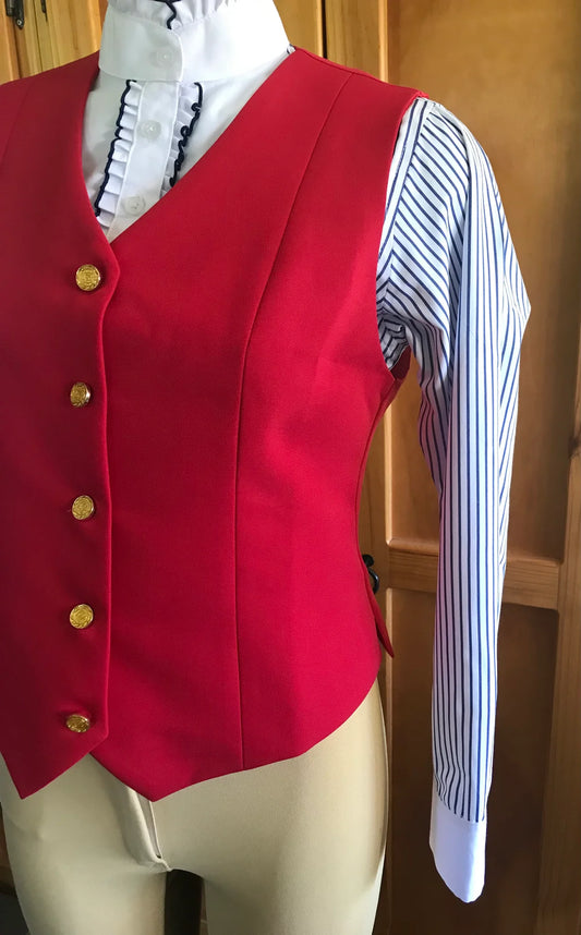 Top Shelf Adults Red Traditional Waistcoat