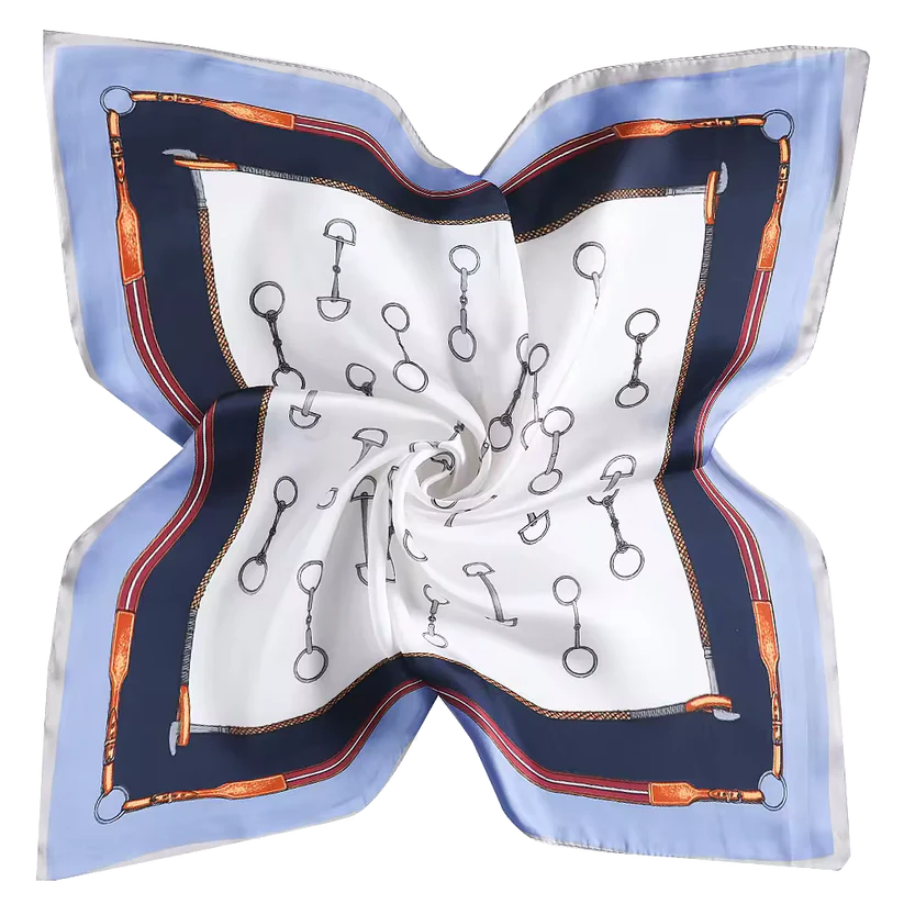 ADDISON Horse Design, Man-Made Silk Scarf