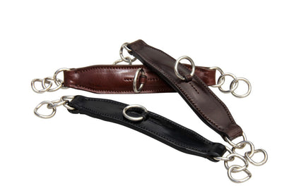 White Horse Equstrian Imperial Leather Diamond Curb Chain