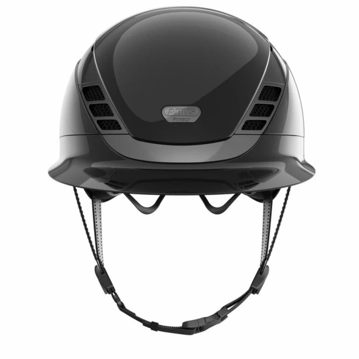 Abus Pikeur Airluxe Chrome LV Riding Helmet - Shiny Black