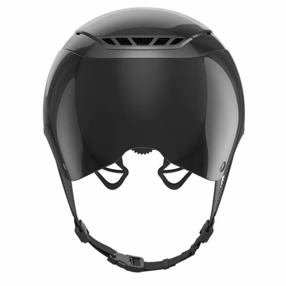 Abus Pikeur Airluxe Chrome LV Riding Helmet - Shiny Black