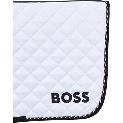 Boss Equestrian Signature Dressage Saddle Pad - White