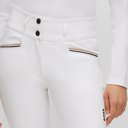 Boss Equestrian Ladies Hailey High Waist Full Grip Breeches - Summer - White