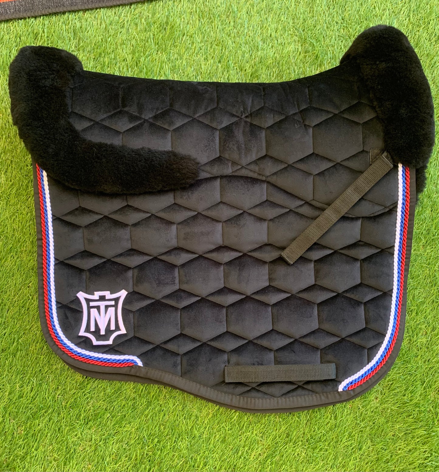 Mattes Saddle Pad Eurofit - Velvet, 3 Binding, Sheepskin Top & Bottom