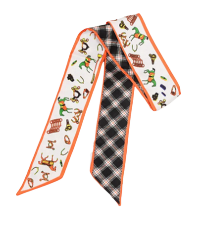 BRADEY Horse Design Twilly Scarf, Hair or Handbag Tie - 85x5cm