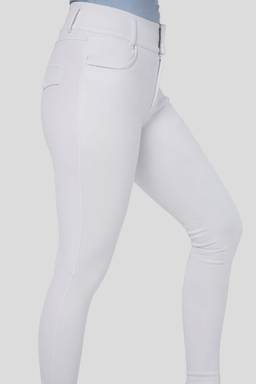 Fleur De Lys Womans Oak Full Seat Breeches - White - COMING SOON