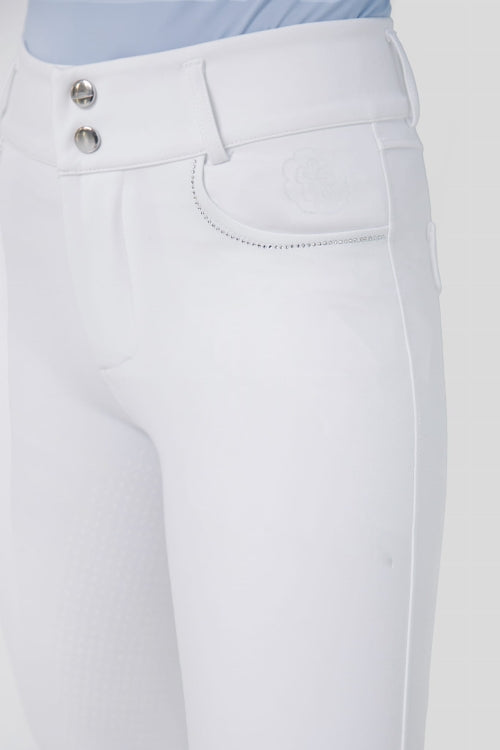 Fleur De Lys Womans Oak Full Seat Breeches - White - COMING SOON