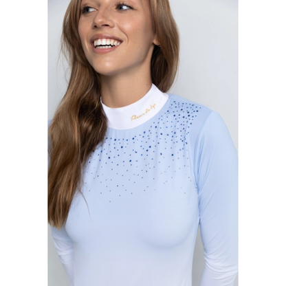 Fleur De Lys Bellflower LS Shirt - Blue/White Ombre - ON ORDER - DUE MID AUGUST