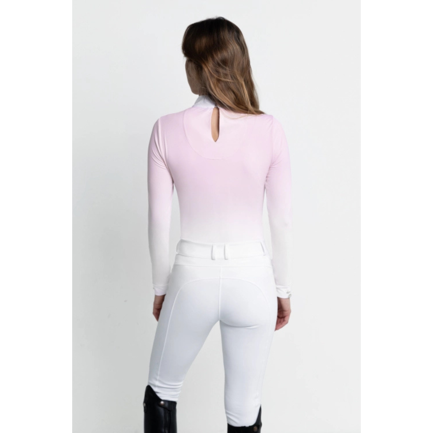 Fleur De Lys Bellflower LS Shirt - Pink/White Ombre - ON ORDER - DUE MID AUGUST