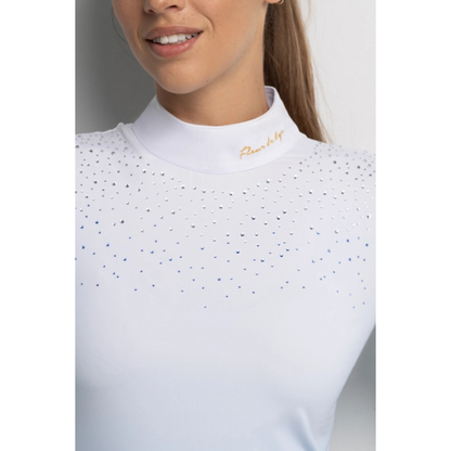 Fleur De Lys Bellflower LS Shirt - White/Blue Ombre
