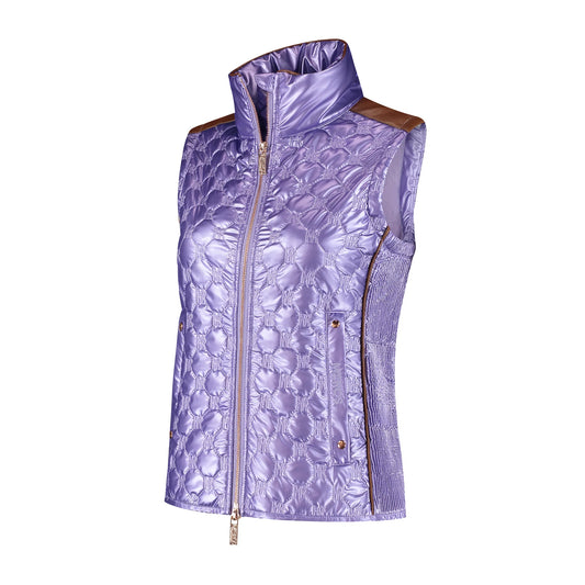 Mrs Ros Glossy Bodywarmer Lilac - Lavender Fields