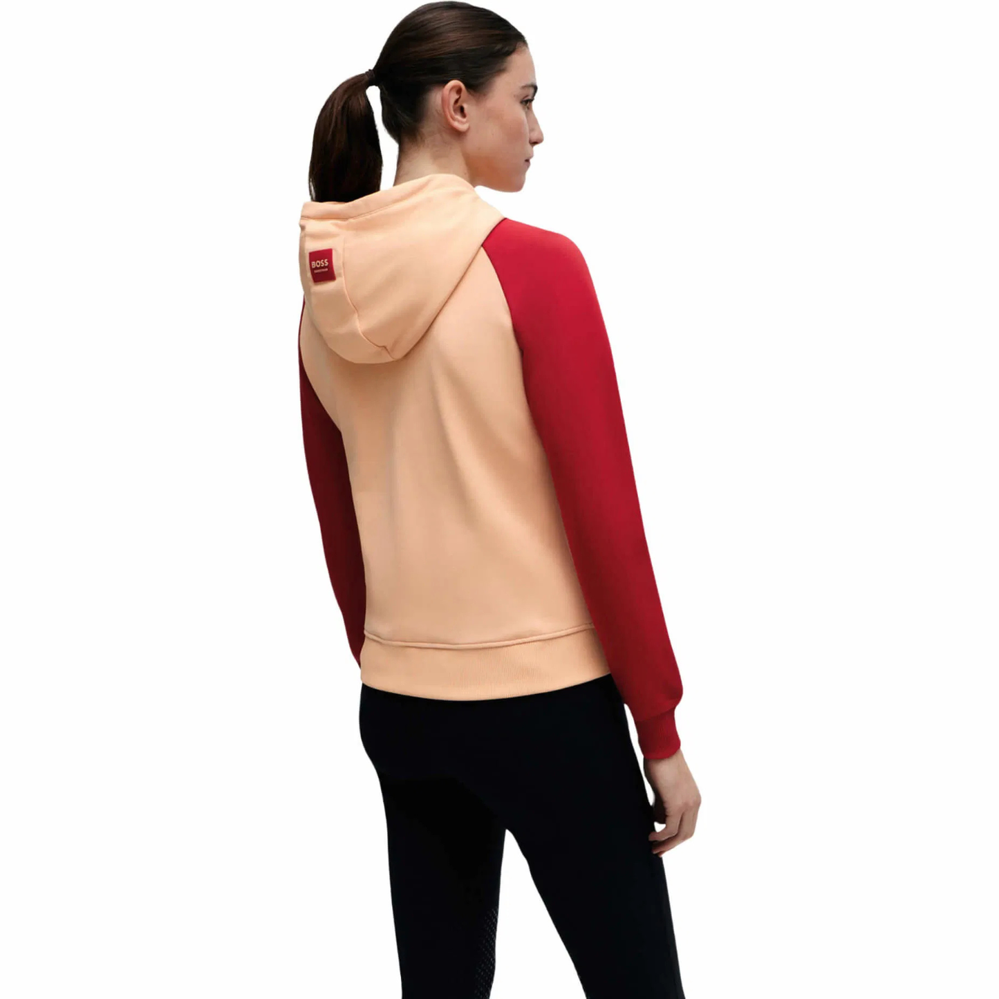 Boss Equestrian Ladies Riva Signature Stripe Colour Block Hooded Sweat Jacket