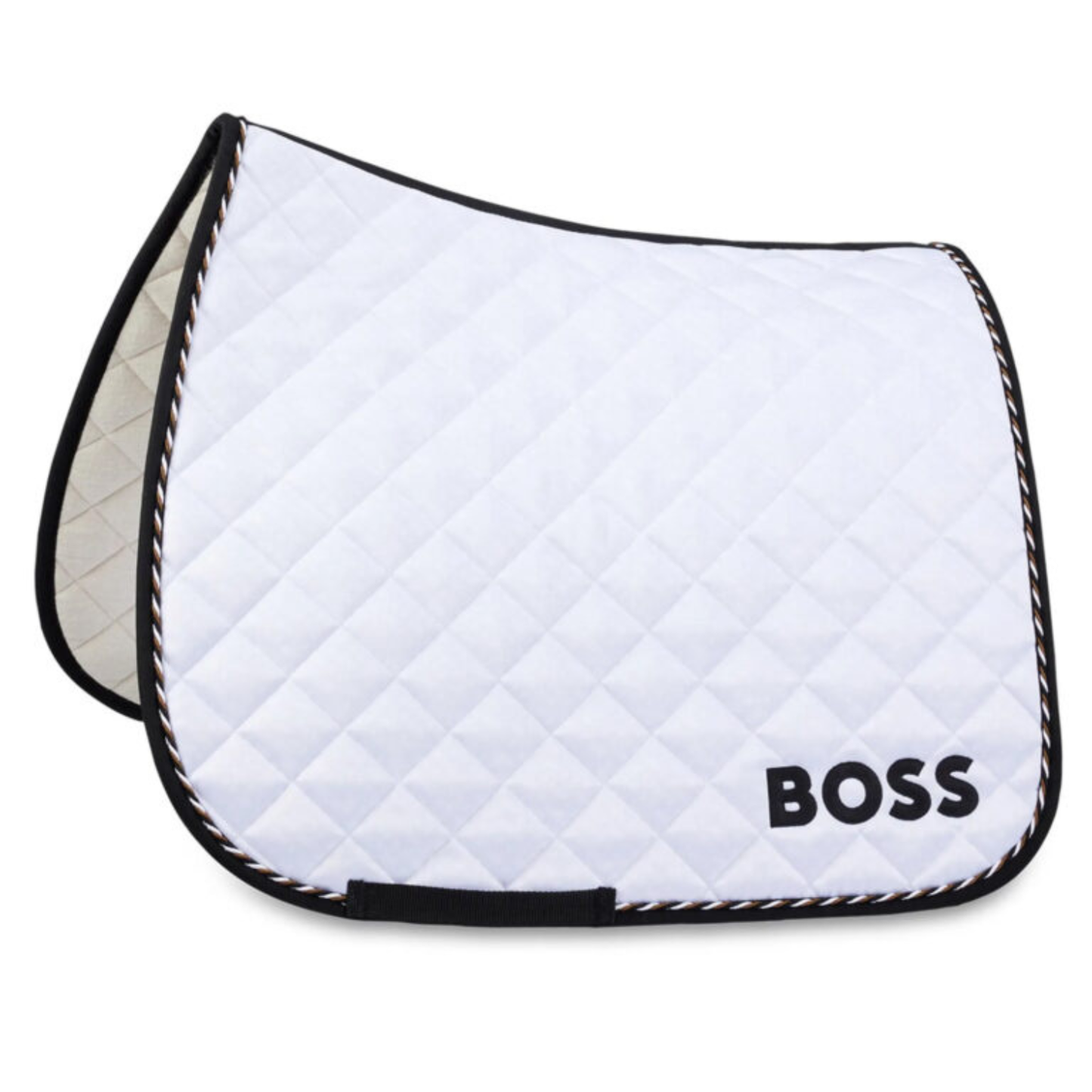 Boss Equestrian Monogramm Dressage Saddle Pad - White