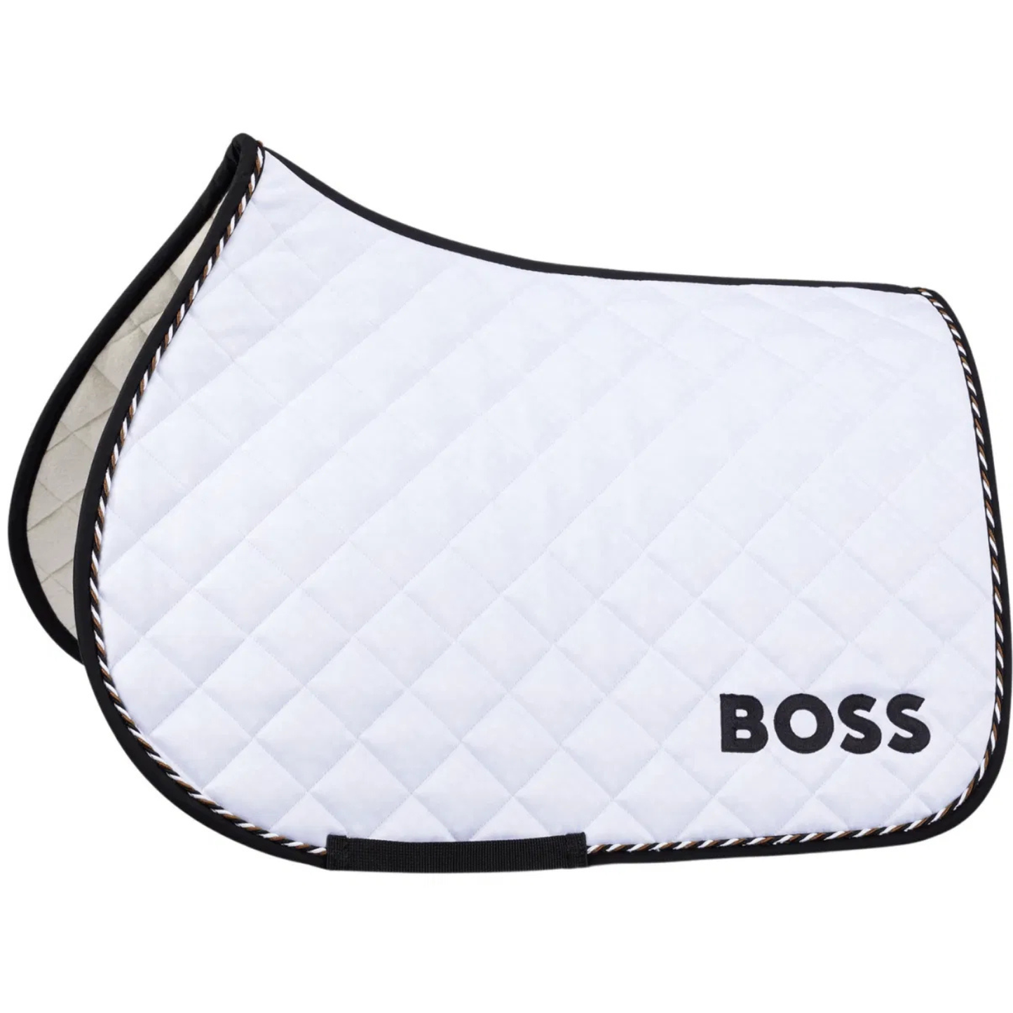 Boss Equestrian Signature Dressage Saddle Pad - White