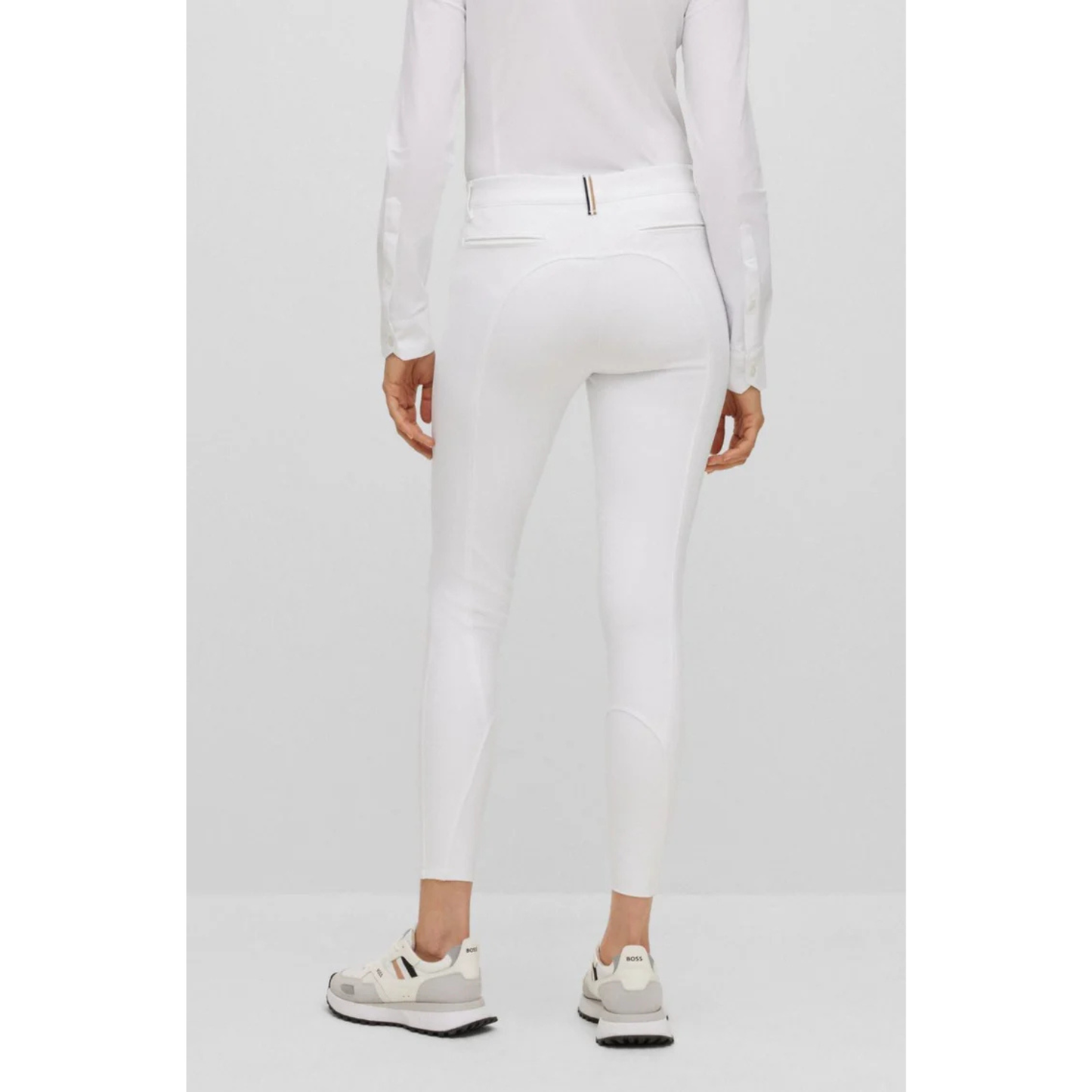 Boss Equestrian Ladies Hazel Knee Grip Breeches - White