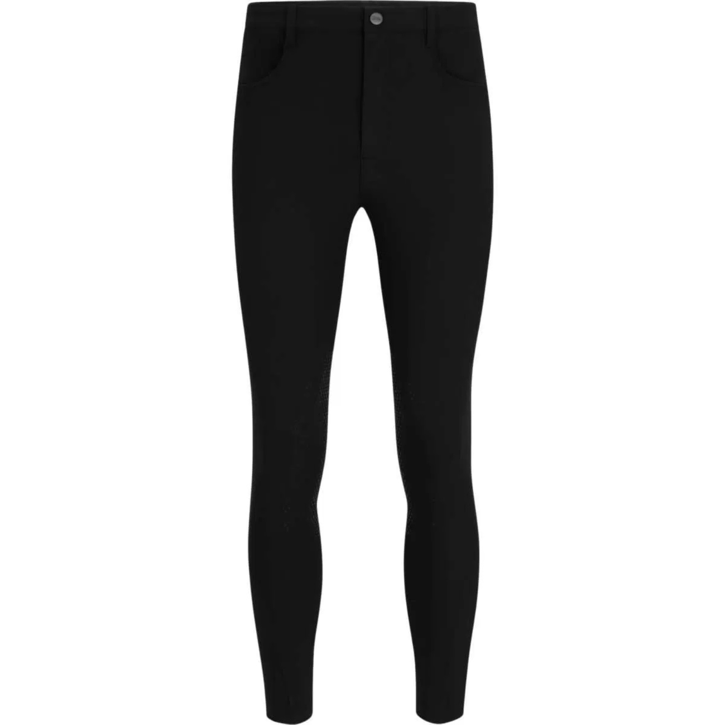 Boss Equestrian Men's James Knee Grip Breech - Summer - Black and Sky Captain (Navy)